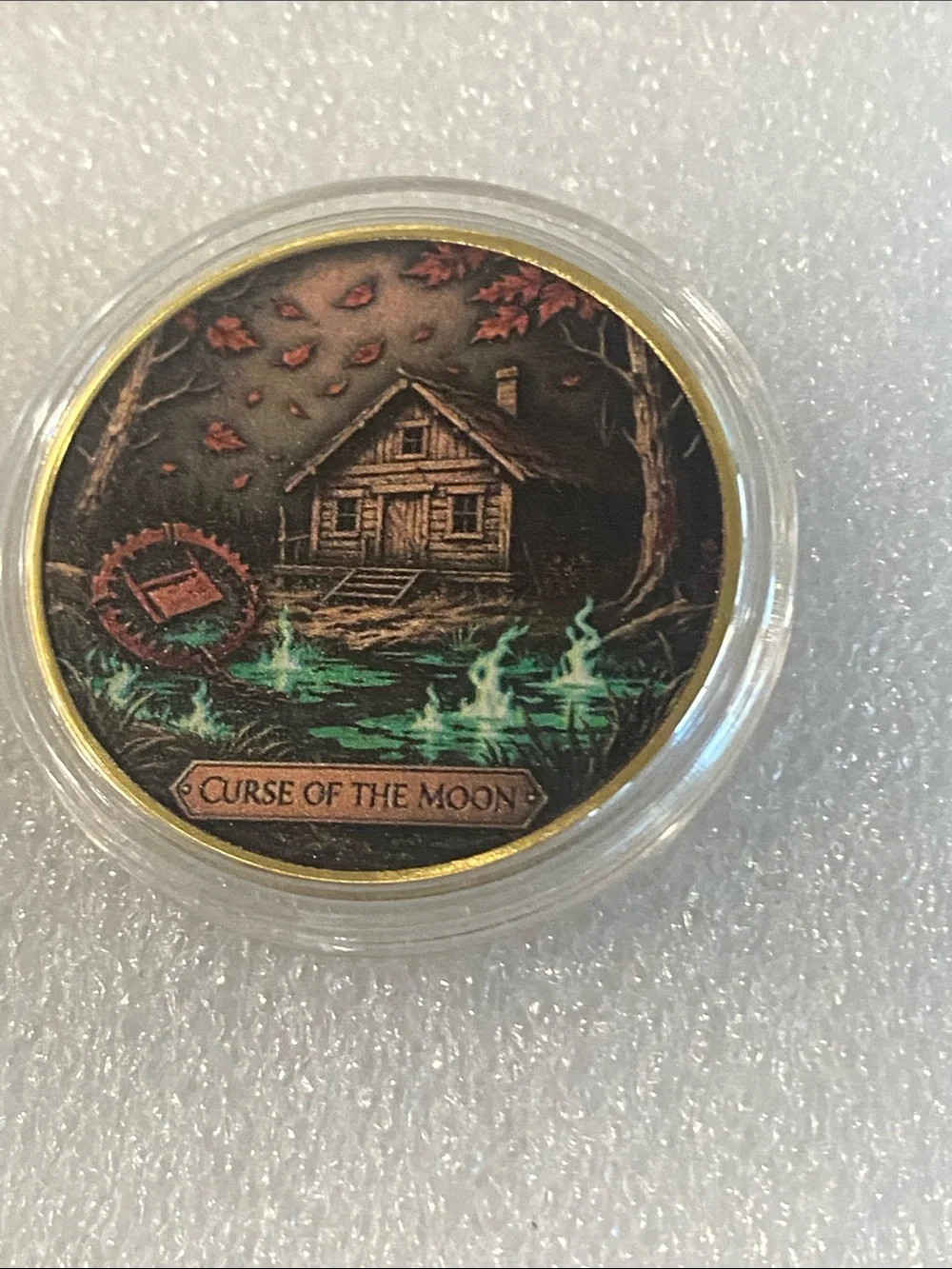 Werewolf Full Moon Collectible Coin - Black & Gold